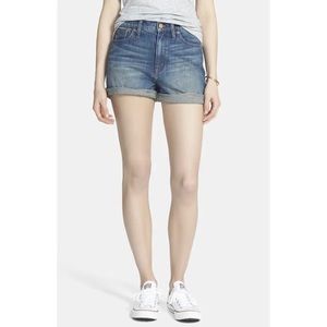 MADEWELL Cuffed Denim Jean Shorts Size 25